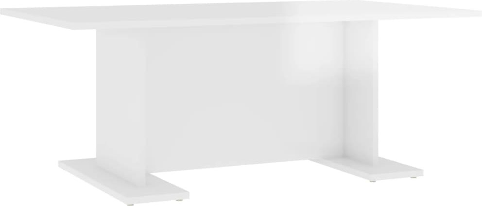 vidaXL Couchtisch Hochglanz-Weiß 103,5x60x40 cm Holzwerkstoff