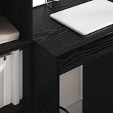 thumbnail of vidaXL Schreibtisch Schwarz Eichen-Optik 60 x 50 x 76 cm