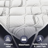 thumbnail of The White Stone Topper 130 x 190 cm | Ergonomische Matratzenauflage | Soft-Vlies | 5 cm hoch | Atmungsaktiv & Anti-Milben