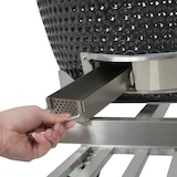 thumbnail of METRO PROFESSIONAL Barbecue Kamado au charbon de bois NAGADO, surface de cuisson Ø 57 cm, table latérale pliante et roulettes, céramique/inox, noir