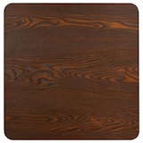 thumbnail of Mesa de bistró MDF marrón oscuro 50x50 cm