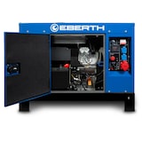 thumbnail of EBERTH 15000W Diesel-Notstromaggregat, 18,4 PS 4-Takt Dieselmotor, 3-Phasen, 400V, 230V & 12V, AVR, Ölmangelsicherung