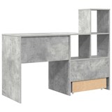 thumbnail of vidaXL Schreibtisch Beton Grau 131,5 x 50 x 106,5 cm Holzwerkstoff