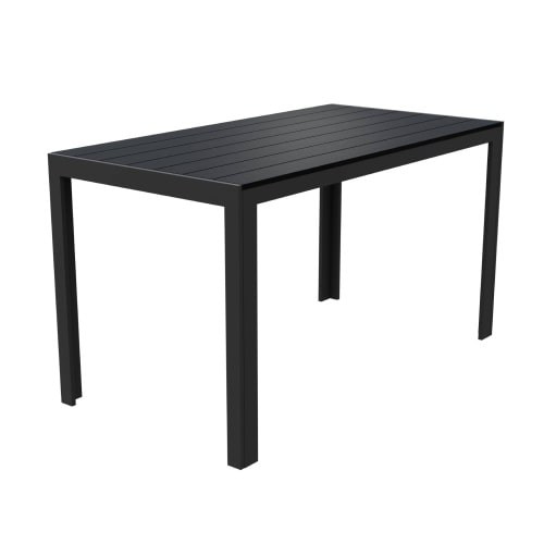 Aluminium XXL Gartentisch Esstisch Balkontisch Gartenmöbel Non-Wood 125x70 cm : 125 x 70 x 75 cm