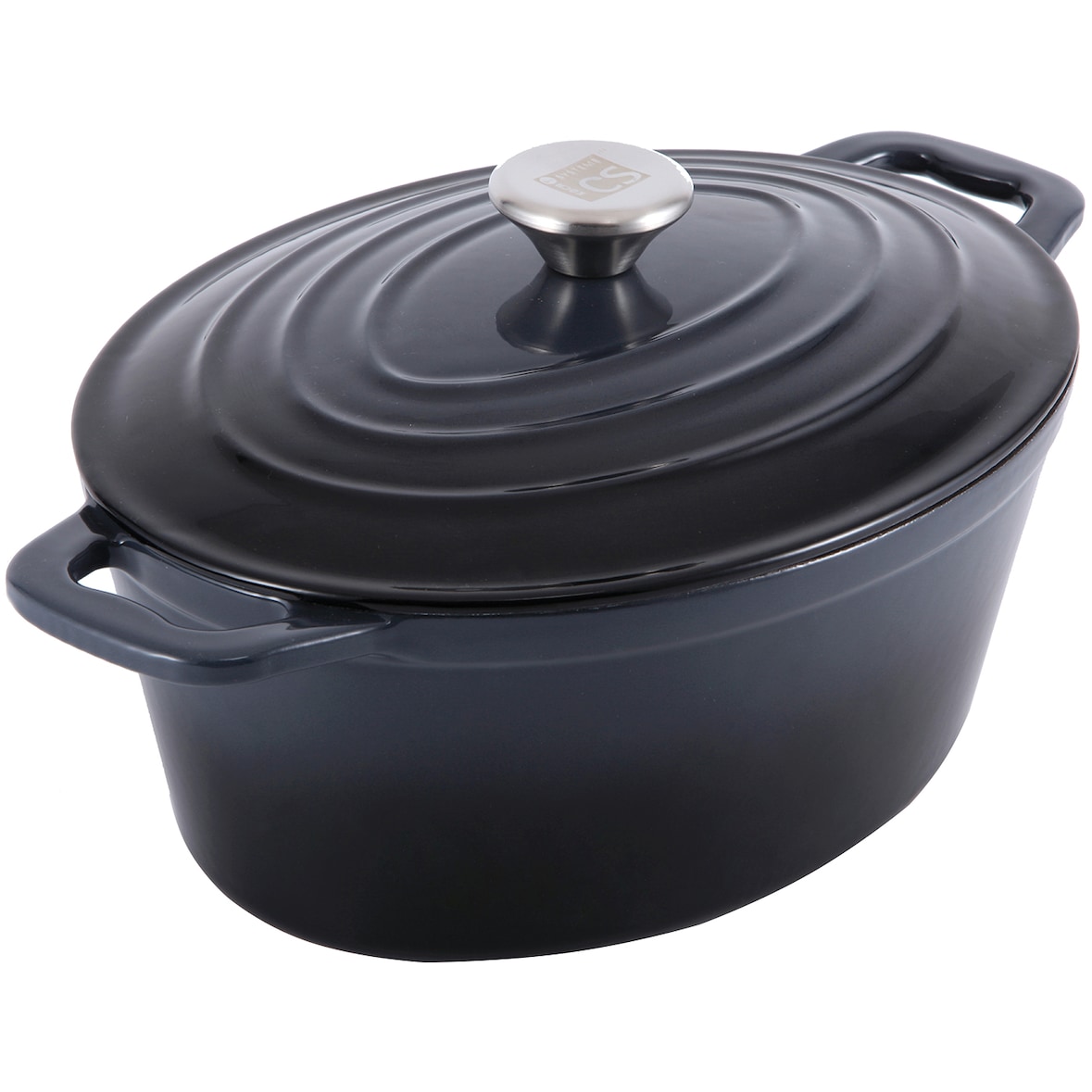CS KOCHSYSTEME, XANTEN  Bräter 36x27,8 cm schwarz, Gusseisen emailliert, backofenfest, induktionsgeeignet