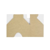 thumbnail of MONOUSO - Papieren Sandwich Container Kraft 12x7x6,3cm (1.000 Stuks)