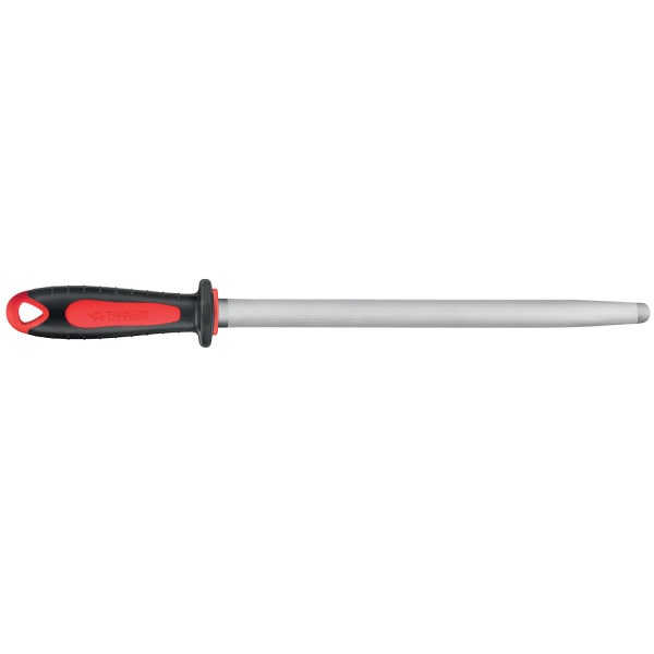 Fusil de boucher FISCHER mèche ovale 35cm manche bi-matière rouge