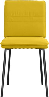 thumbnail of Esszimmerstühle VERA 4er Set Gelb Samt | Polsterstühle Küchenstuhl Wohnzimmerstühle Essstühle bequem