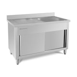 thumbnail of Fregadero profesional de acero inoxidable de 120 x 70 cm / Mueble bajo fregadero de 120 cm - Equipementpro