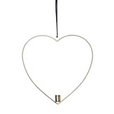 thumbnail of Dekoherz mit LED Kerze Kerzenhalter mit Aufhänger H: 28,5cm Timer Batterie gold