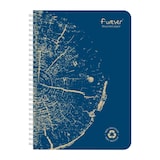 thumbnail of Forever 5x Spiralheft A5 FOREVER PREMIUM, 100% recycelt, 60 Blatt liniert, abtrennbar, mikroperforiert, Weißes Recyclingpapier 90g - Sortiert 68416C