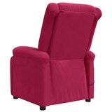 thumbnail of vidaXL Massagesessel Weinrot Samt