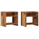 thumbnail of Tables de chevet 2 pcs vieux bois 40x30x40 cm bois d'ingénierie – Modèle Folie