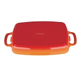thumbnail of Vogue rechthoekige gietijzeren ovenschaal oranje 2,8L