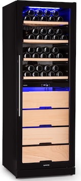 thumbnail of Klarstein Barossa 123 Duo Weinkühlschrank 123 Fl 226 Ltr 2 Zonen Touch-Steuerung Schwarz