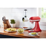 thumbnail of KitchenAid Processador de alimentos ARTISAN Empire Red 5KSM125 incl. taça de 4,8 l, misturador de 3 peças e cortador de legumes de 3 peças 5KSMVSA
