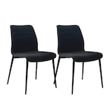 thumbnail of METRO PROFESSIONAL Gepolsteter Restaurantstuhl Cadiz 2er Set, Stahl/Kunstleder, schwarz