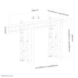 thumbnail of Soporte de pared para vídeo LED-VW1000 de Neomounts, negro