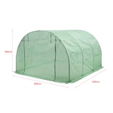 thumbnail of Helloshop26 - Serre de jardin tunnel en acier et polyéthylène 300 x 300 x 200 cm vert 03_0008256