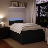 thumbnail of vidaXL Boxspringbett mit Matratze Schwarz 120x190 cm Samt