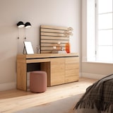 thumbnail of Toucador, Mesa com armazenamento, 177x35x145cm, Com gaveta, Cómoda, Tiras Deco. Madeira, Estilo moderno, Carvalho _ 452_14