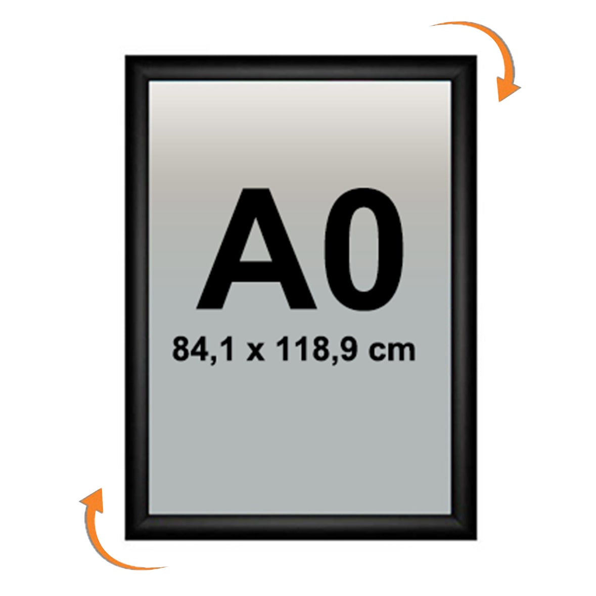 Cadre Clic-Clac A0 NOIR