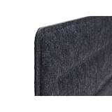 thumbnail of Tischtrennwand HWC-G76, Büro-Sichtschutz Schreibtisch Pinnwand, Schallschutz Stoff/Textil mit Prägung ~ 100x30cm schwarz