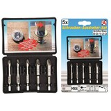 thumbnail of Kraftmann 50410 Schrauben-Ausdreher-Set 5tlg HSS für beschädigte Schraubenköpfe