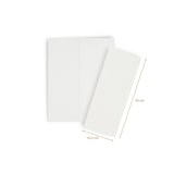 thumbnail of Handtuch-Papierspender Set | Kapazität für ca. 300 Blatt C/V-Falz | weiß | Sichtfenster | inkl. 4000 Stück Handtuchpapier 2-lagig, V-Falz, 24x21 cm