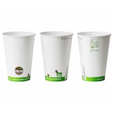 thumbnail of 400x Bio Kaltgetränkebecher Pappbecher PAPUR mit CE Eichstrich 300 ml