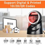 thumbnail of 2D QR Desktop-Barcodescanner omnidirektional mit USB, schwarz