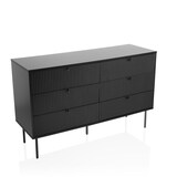 thumbnail of Dressoir KARBY S 120x40x75 cm 6 laden zwart hjh LIVING