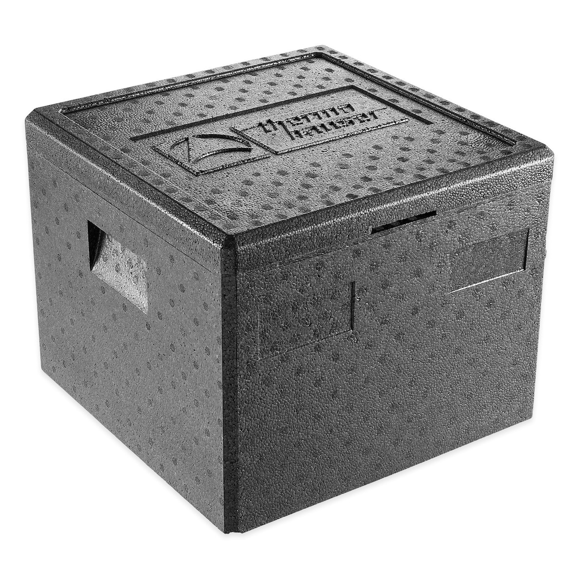 thermohauser EPP-Thermobox Pizza schwarz, mit Deckel, 32,5 L