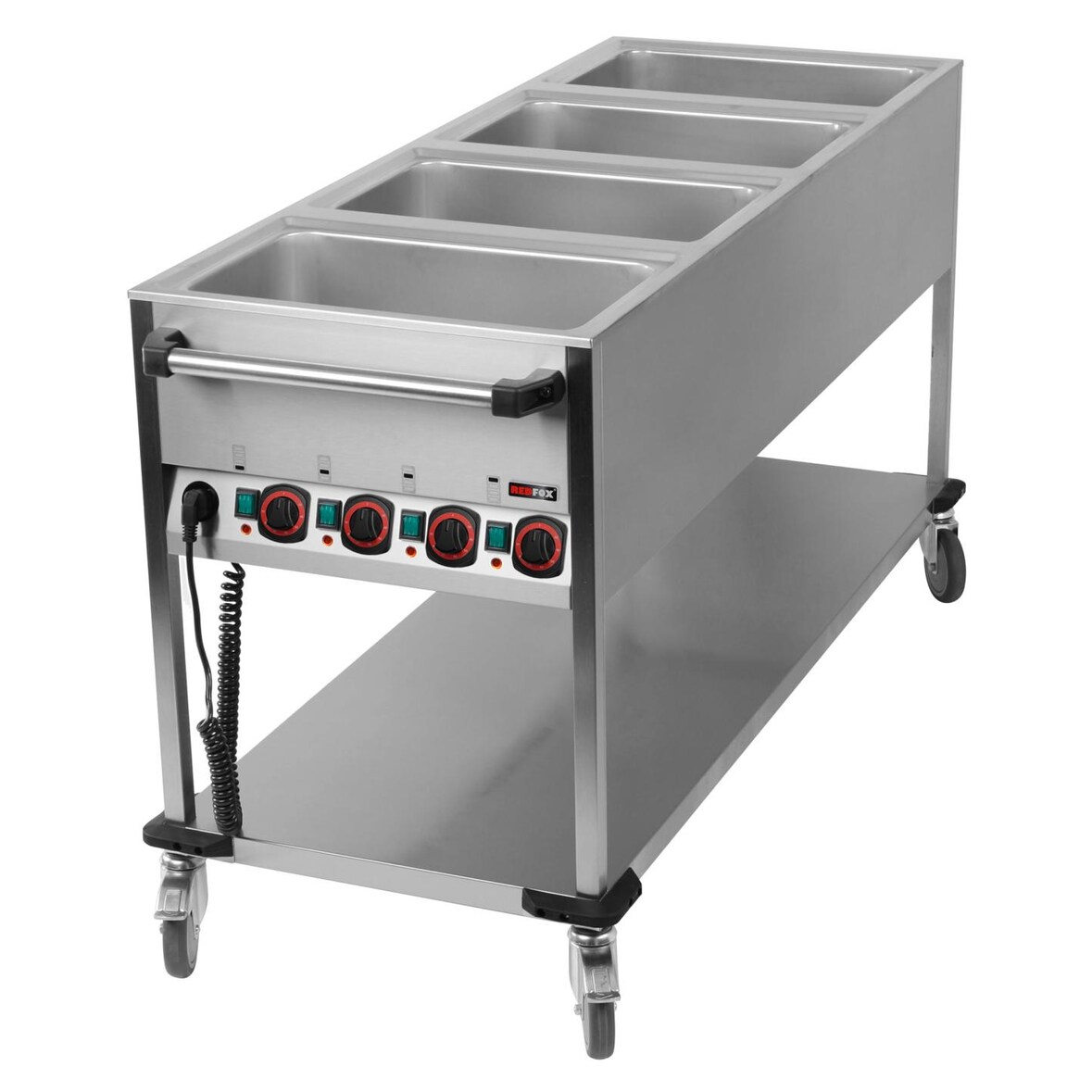 Bain-Marie-Wagen-Fahrbar 4x GN 1/1