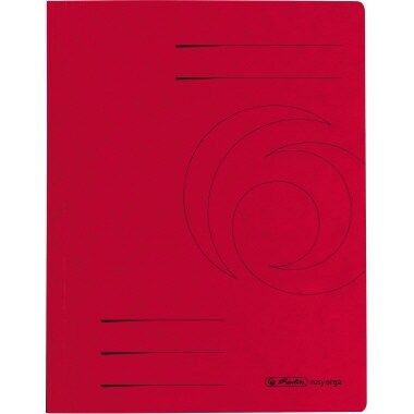 Herlitz Schnellhefter 10902898 DIN A4 Colorspankarton rot