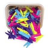 thumbnail of COM-FORT HOUSE | Pinzas de Plástico | Cesta de Plástico Rectangular Pinzas para la Ropa | Agarre Fuerte | Pack de 120 Unidades