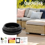 thumbnail of WAGNER QuickClick® Kunststoffgleiter robust BLACK - 8er-Set Ersatzgleiter Ø 20 mm - für Basis Ø 20 mm, DE Ware- 15821900