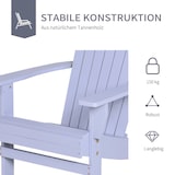 thumbnail of Outsunny - Adirondack-Gartenstuhl - 72.5Lx97Wx93Hcm - Grau