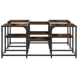 thumbnail of Table basse chêne fumé 91x91x40 cm bois d'ingénierie Modèle Aero Atelier