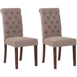 thumbnail of Set van 2 Lisburn eetkamerstoelen taupe/Stof