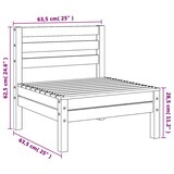 thumbnail of vidaXL Tuinbanken 4 st zonder armleuning massief douglashout