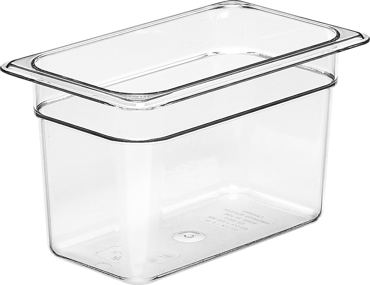 Cambro Camwear® Polycarbonat Gastronorm GN-Behälter GN1/4-150mm, Durchsichtig, 6 Stück im Karton - 46CW135