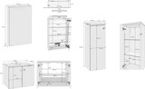 thumbnail of Badezimmermöbel-Set Spiegelschrank Waschtisch Schrank Eiche Dekor V-90.59-03