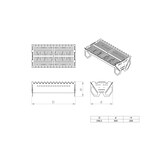 thumbnail of Favilla VEDEM Grill zerlegbar – Picknick Grill mit Tasche 60x30 cm für Holzkohle – Ideal für Picknick