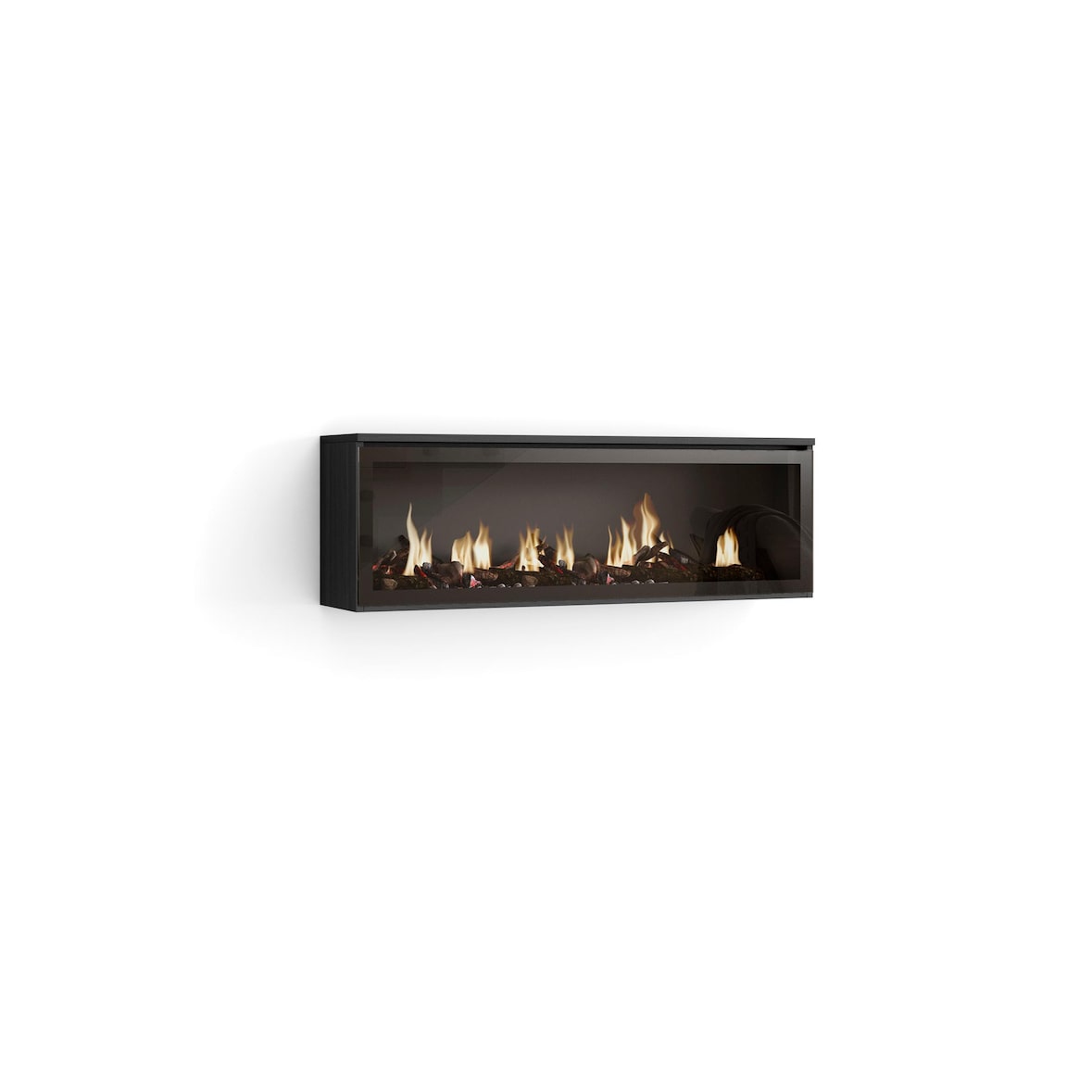 Elektrische haard LED , Decoratief, Geen Warmte, 107x25x38cm, Woonkamer, Eetkamer, Elektrische haard, Moderne stijl, Zwart _ 77_2