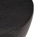 thumbnail of Table basse martelée en aluminium Ø 50x30 cm noir Modèle Renaissance Design