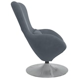 thumbnail of vidaXL Eiersessel Dunkelgrau 63 x 73 x 90 cm Samt