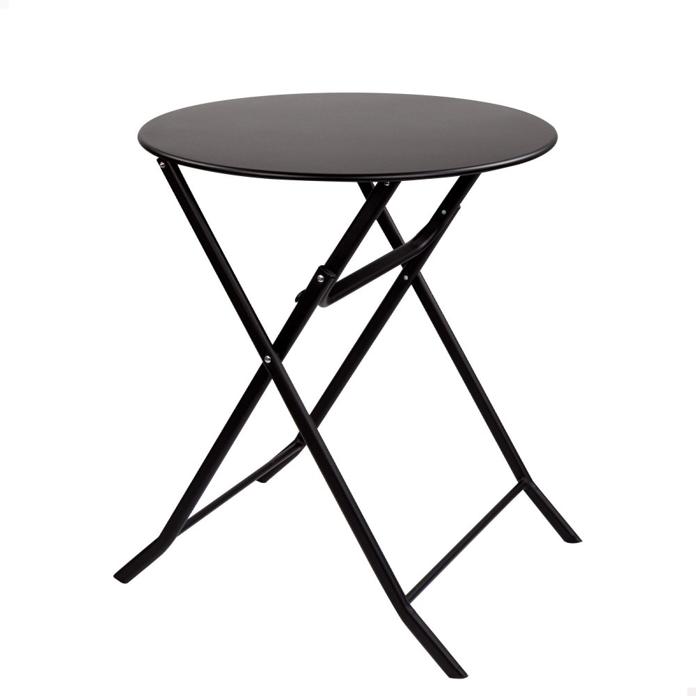 Mesa redonda plegable jardín metal Aktive