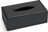 thumbnail of Taschentuchbox SWEEP Kunstleder Schwarz B25,2 x T13,7 x H8,5 cm