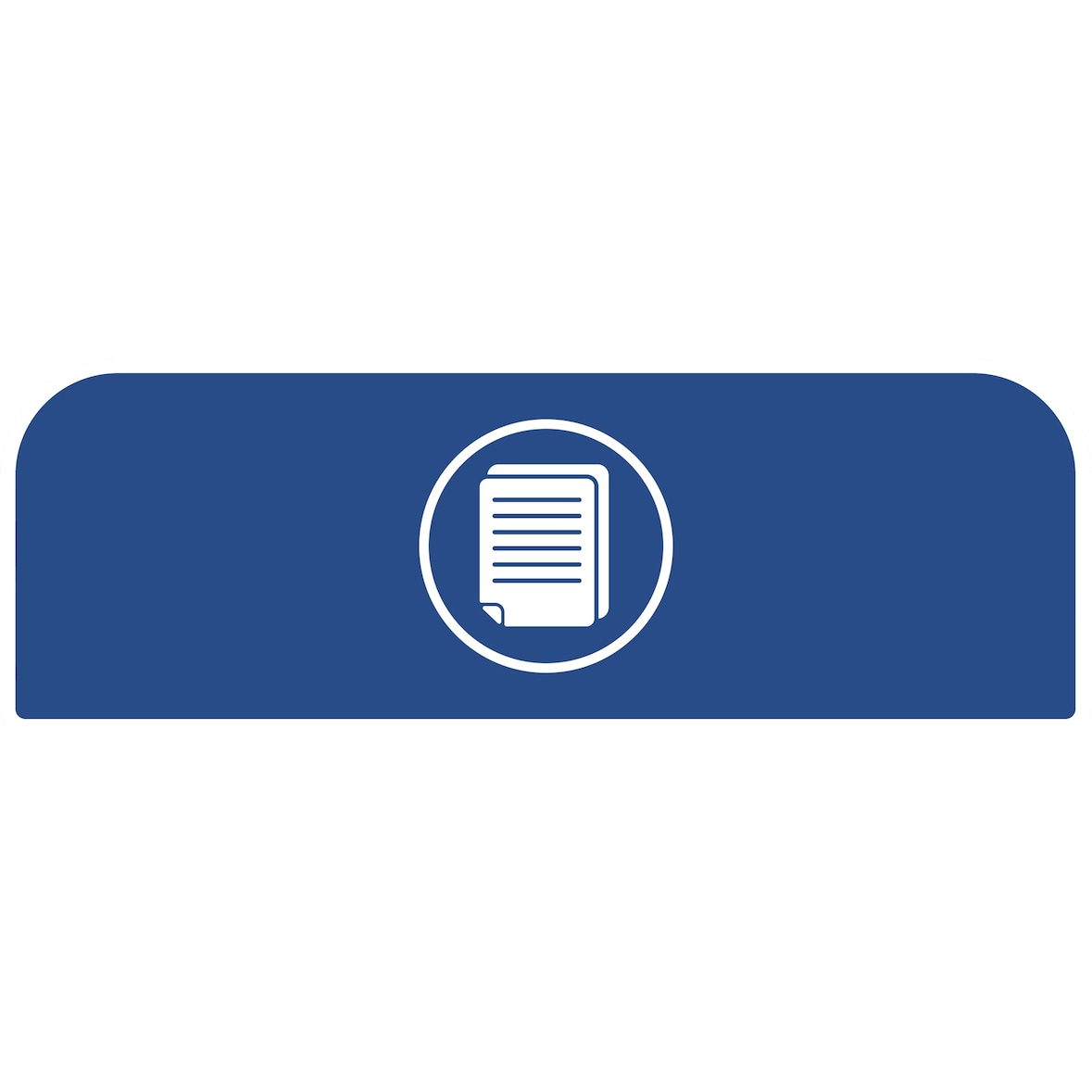 Hinweisschild 2155300 f.Behältereinheit 87l Papier grau/blau